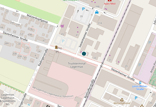 Map excerpt: location of ESSgrid GmbH in Salzburg